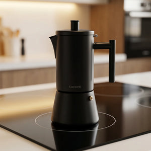 Cafeteira italiana Pisa em cooktop de inducao