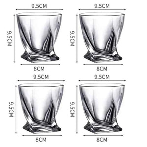 Copo de Whisky Cristal Twist Lumi Homi - 4 Unidades