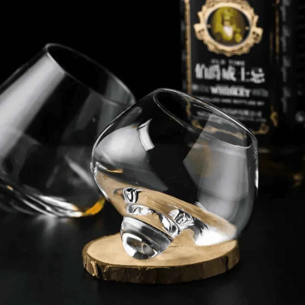 Copo de Whisky Cristal Base Rotativa Lumi Homi - 1 Unidade