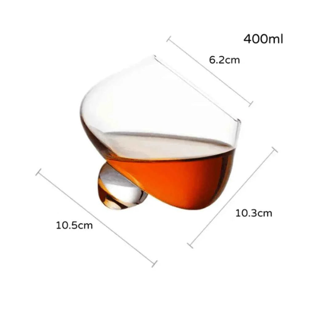 Copo de Whisky Cristal Base Rotativa Lumi Homi - 1 Unidade