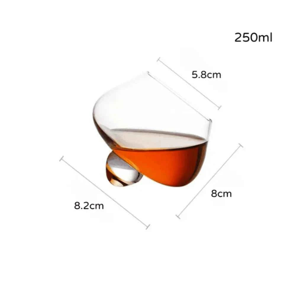 Copo de Whisky Cristal Base Rotativa Lumi Homi - 1 Unidade