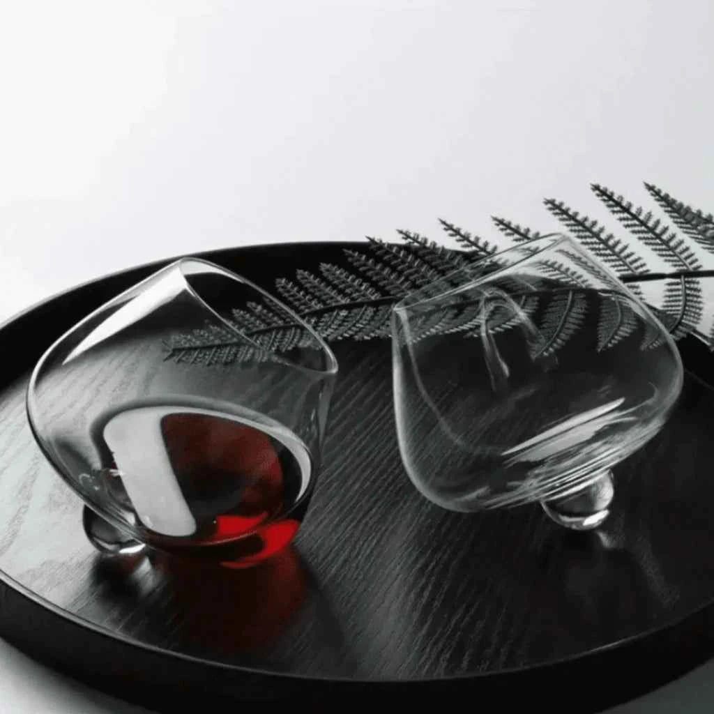 Copo de Whisky Cristal Base Rotativa Lumi Homi - 4 Unidades