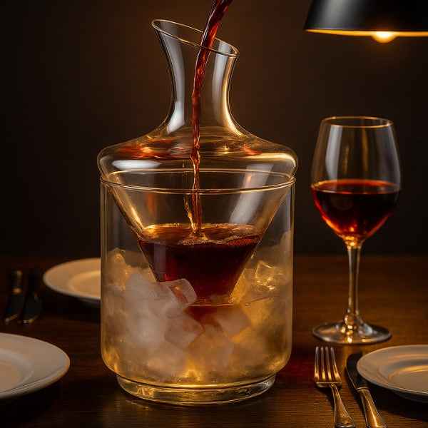 Decanter para Vinhos com Balde de Gelo Lumi Homi