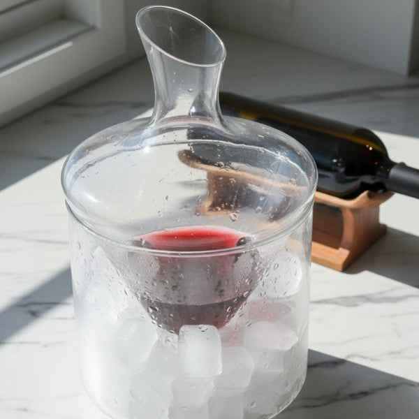 Decanter para Vinhos com Balde de Gelo Lumi Homi
