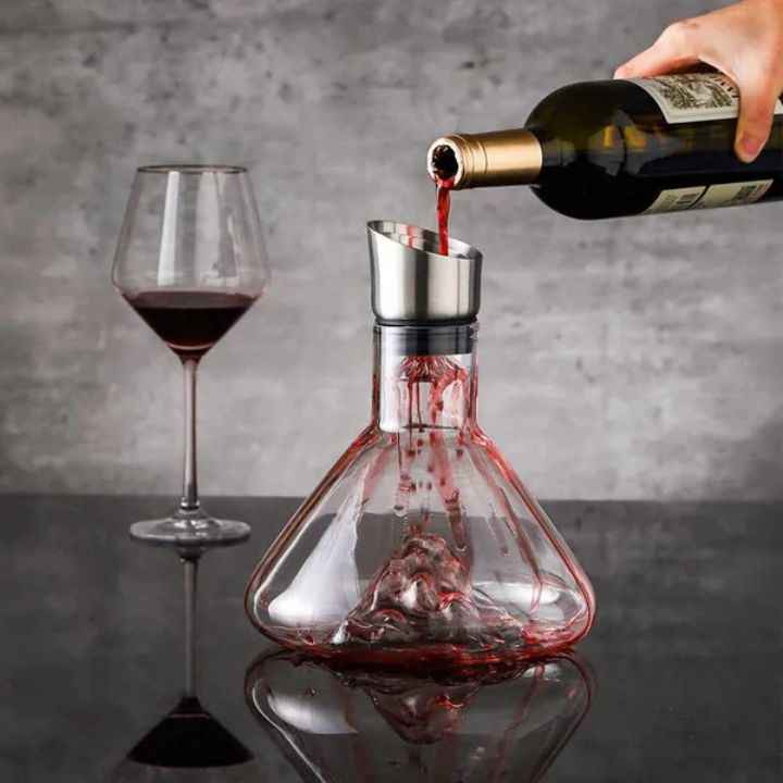Decanter de Vinho Iceberg com Aerador Lumi Homi
