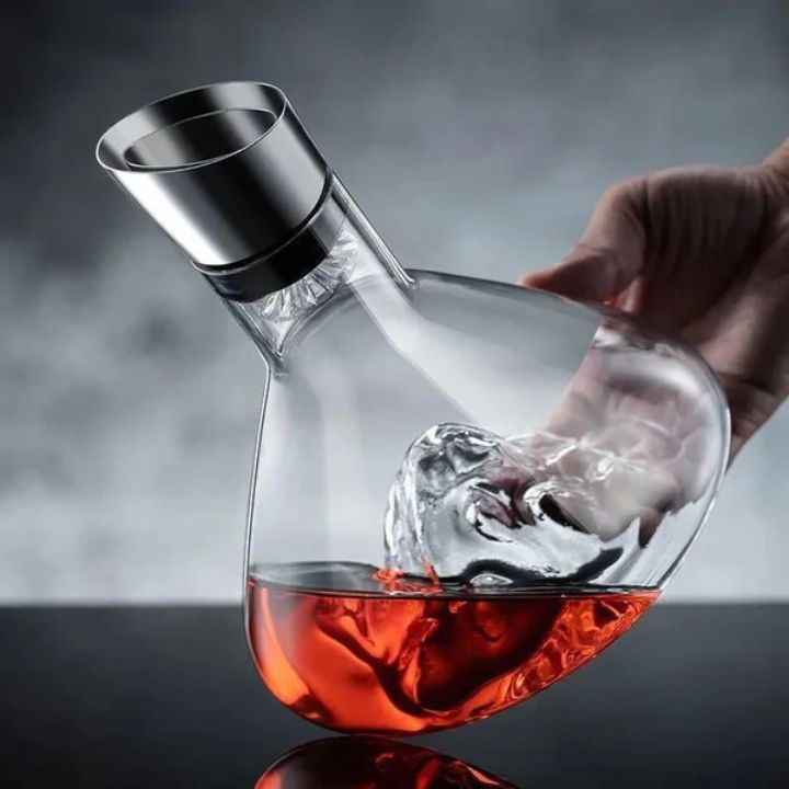 Decanter de Vinho Iceberg com Aerador Lumi Homi