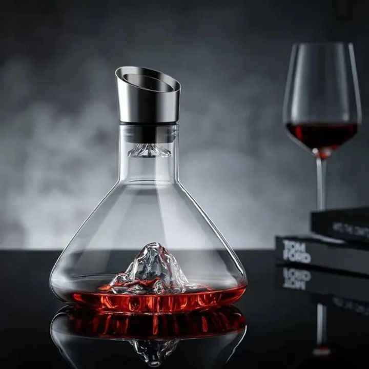 Decanter de Vinho Iceberg com Aerador Lumi Homi