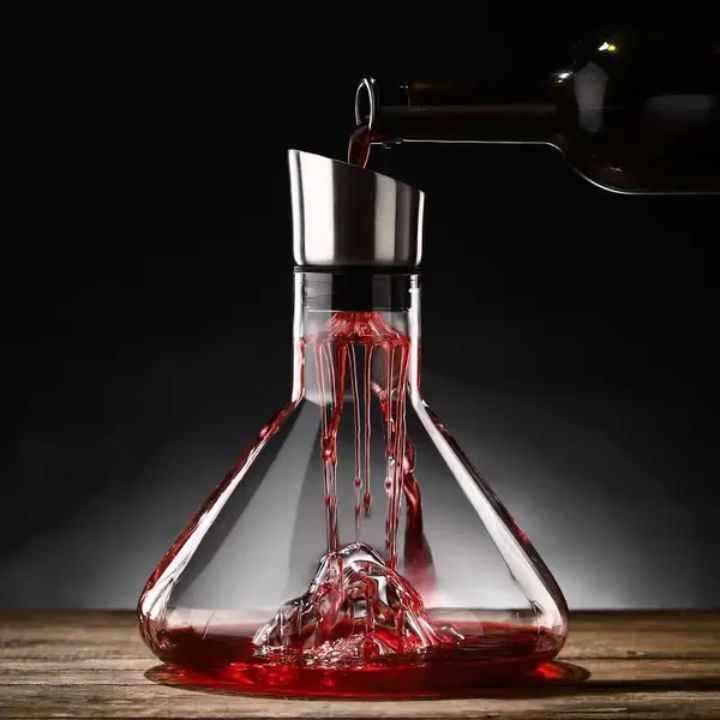 Decanter de Vinho Iceberg com Aerador Lumi Homi