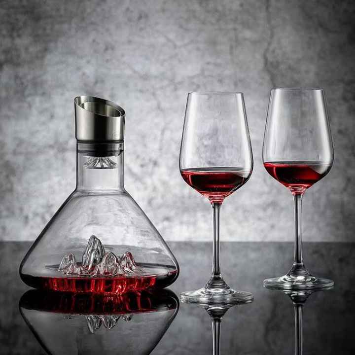 Decanter de Vinho Iceberg com Aerador Lumi Homi