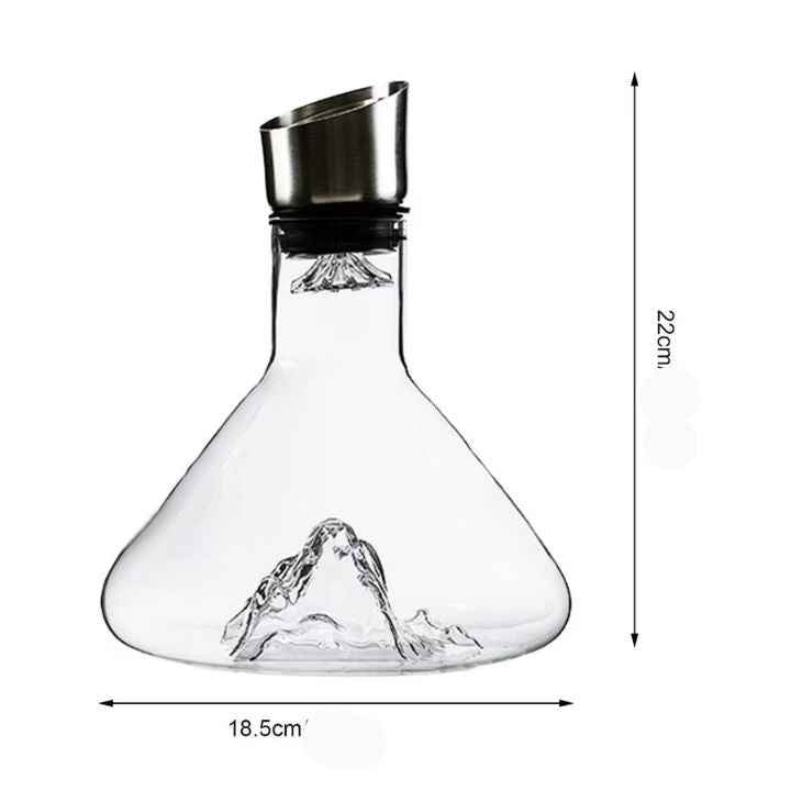 Decanter de Vinho Iceberg com Aerador Lumi Homi