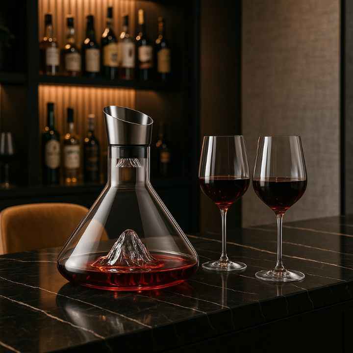 Decanter de Vinho Iceberg com Aerador Lumi Homi