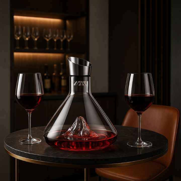 Decanter de Vinho Iceberg com Aerador Lumi Homi