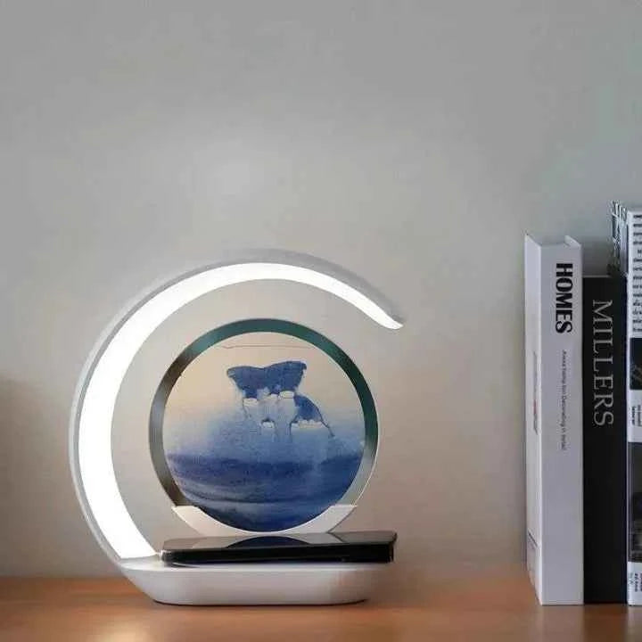 Luminária de Mesa + Carregador por Indução Areado Lumi Homi