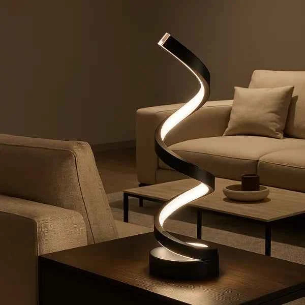Luminária de Mesa em Led Ondular com Base Lumi Homi