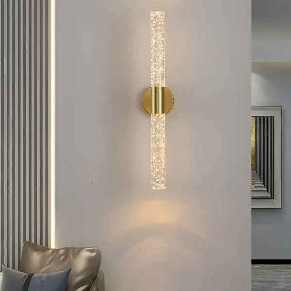 Luminária de Parede Arandela Dourada Nordica Lumi Homi