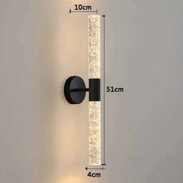 Luminária de Parede Arandela Preta Nordica Lumi Homi