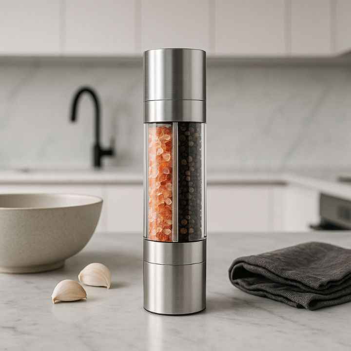 Moedor de Temperos 2 em 1 Inox Lumi Homi