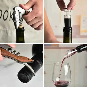 Saca Rolhas de Vinho Wood Lumi Homi