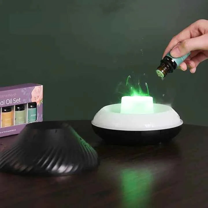 Umidificador de Ar e Difusor de Ambiente Vulcão Lumi Homi