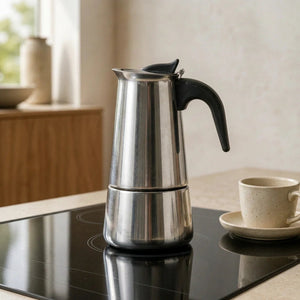 Cafeteira italiana Bari compatível com fogão de indução gás e elétrico