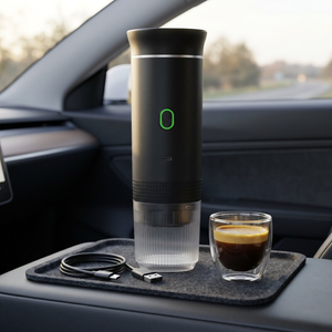 Cafeteira portatil 3 em 1 preta Lumi Homi para carro e viagem