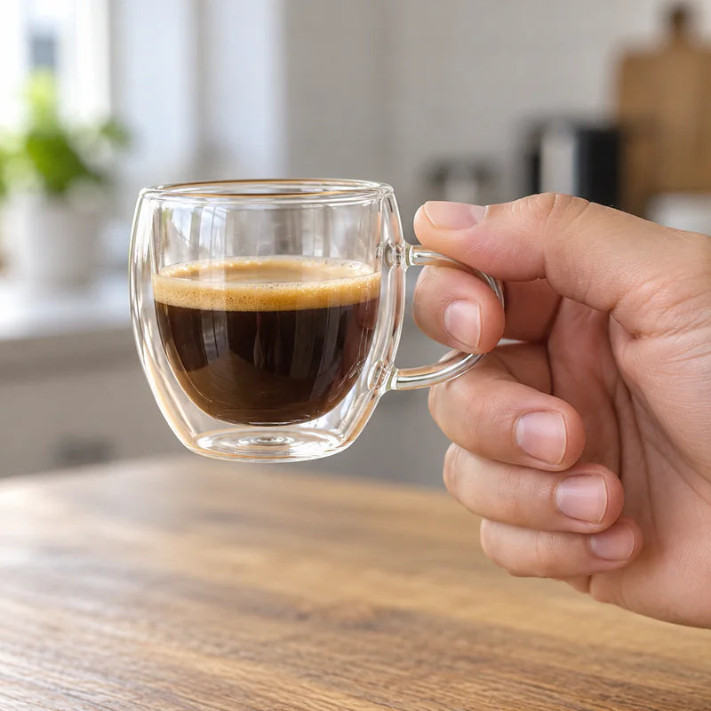Uma alça para acompanhar o café curto