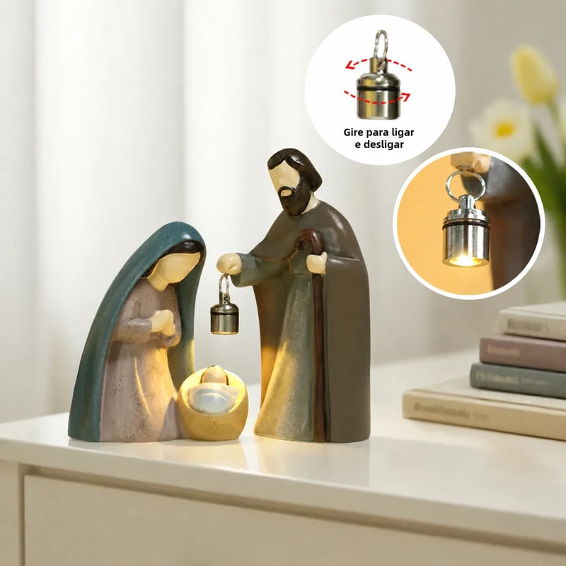 Interruptor rotativo da lanterna LED com instrução para ligar e desligar
