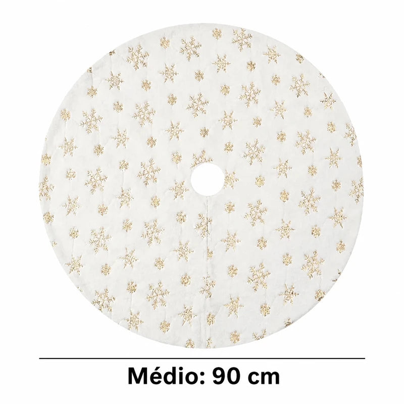 Saia para árvore de Natal: tamanho médio de 90 cm