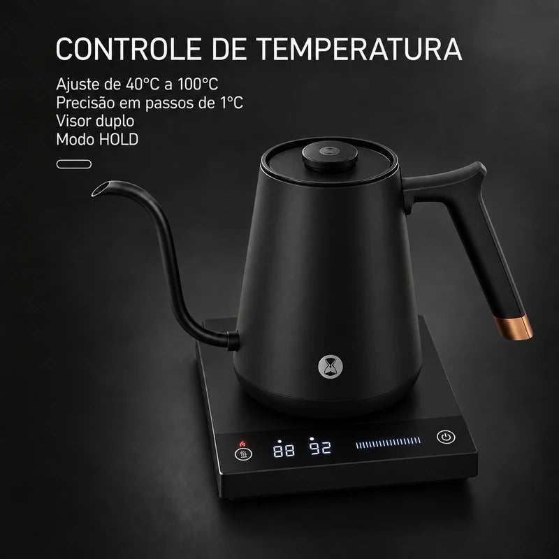 Controle de temperatura de 40°C a 100°C da Timemore Fish