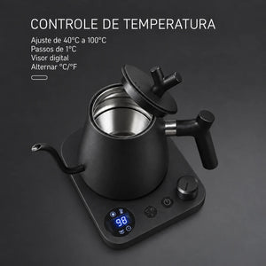 Controle de temperatura de 40°C a 100°C da chaleira Veneza