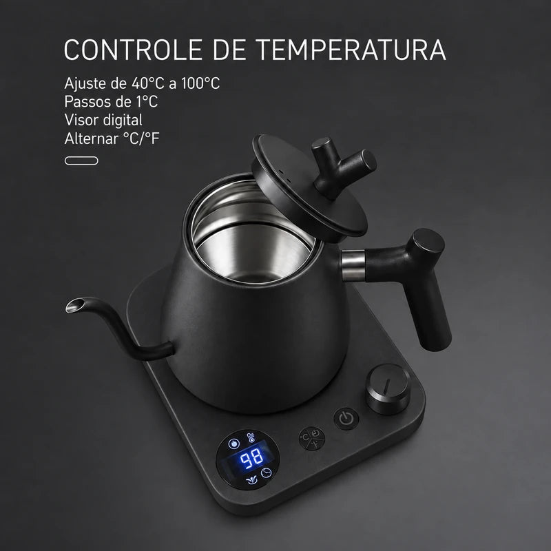 Controle de temperatura de 40°C a 100°C da chaleira Veneza