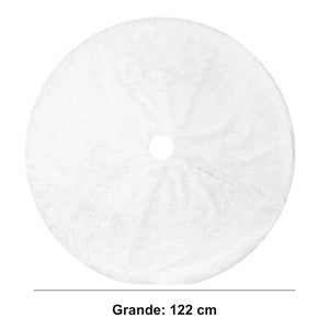 Saia para árvore de Natal branca tamanho grande 122 cm