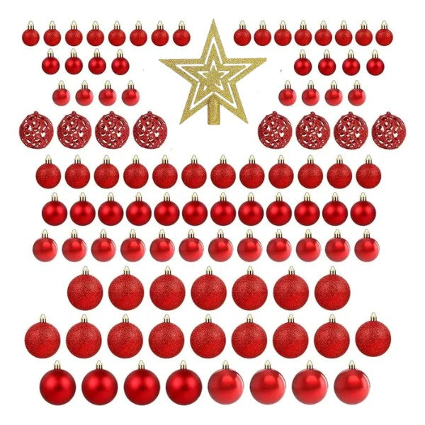 Bolas-de-Natal-Vermelhas-com-Estrela-Lumi-Homi-101-Unidades-01