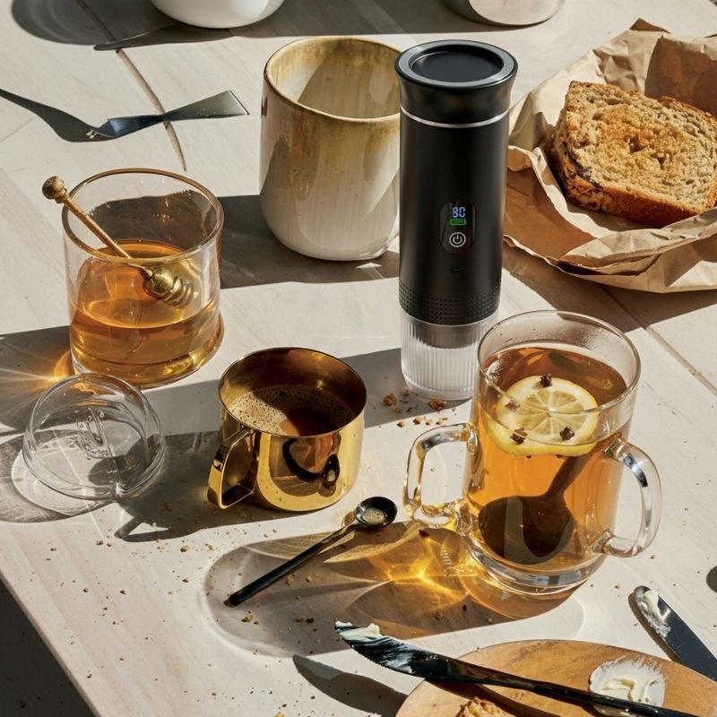Cafeteira Portátil 3 em 1 Preta