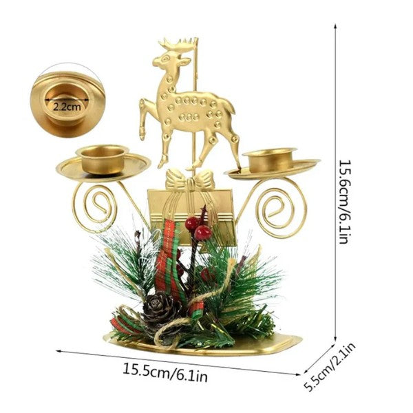 Medidas do castiçal de Natal