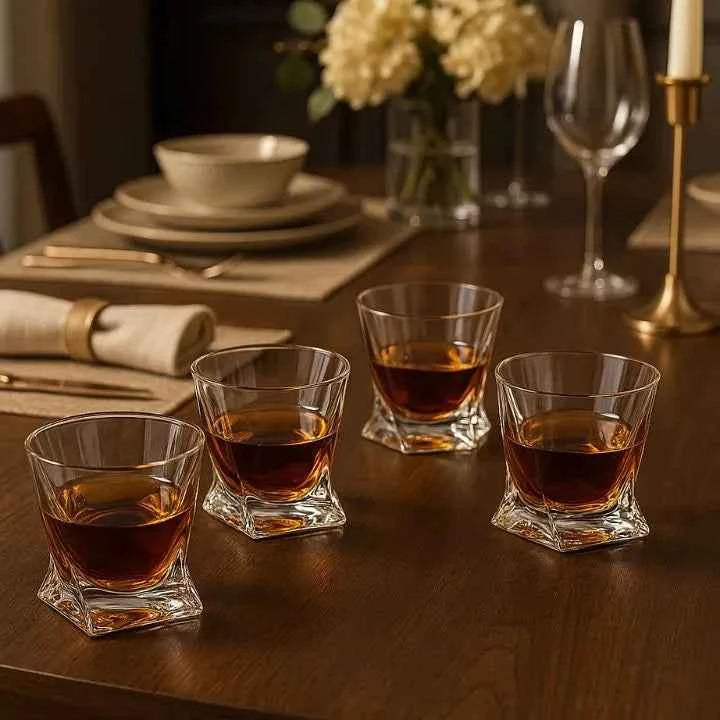 Copo de Whisky Cristal Twist Lumi Homi - 4 Unidades