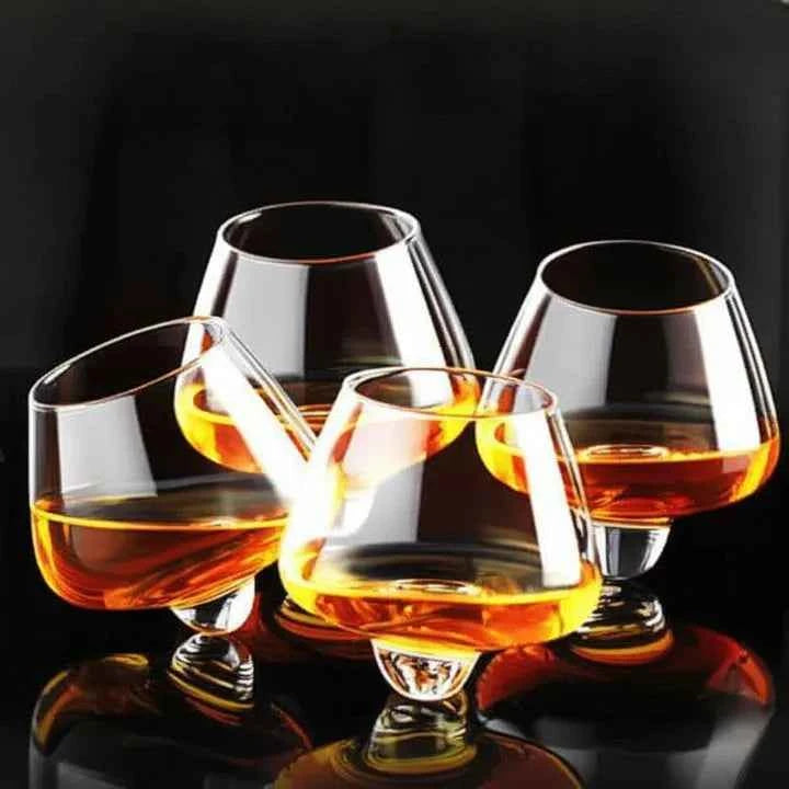 Copo de Whisky Cristal Base Rotativa Lumi Homi - 4 Unidades