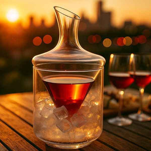 Decanter para Vinhos com Balde de Gelo Lumi Homi