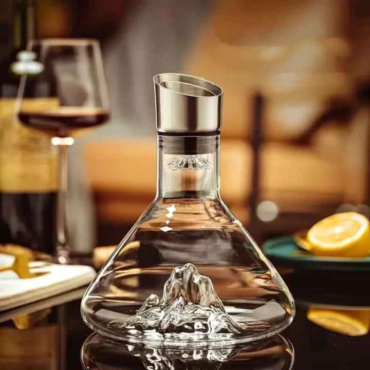 Decanter de Vinho Iceberg com Aerador Lumi Homi