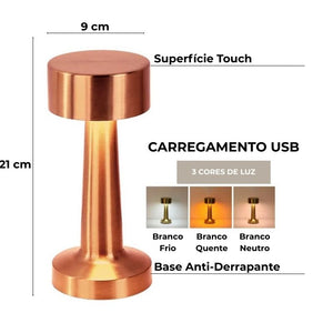 Luminaria-de-Mesa-LED-Recarregavel-Bronze-Sirena-Lumi-Homi-01