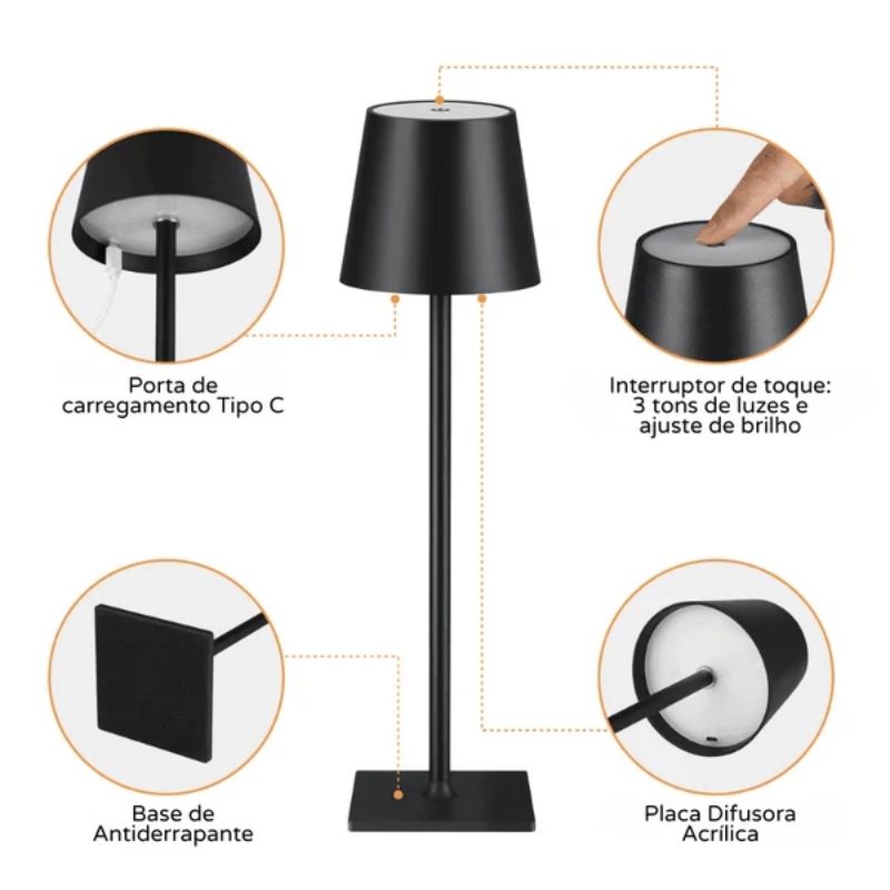 Luminaria-de-Mesa-Preta-sem-Fio-Onix-Lumi-Homi-46