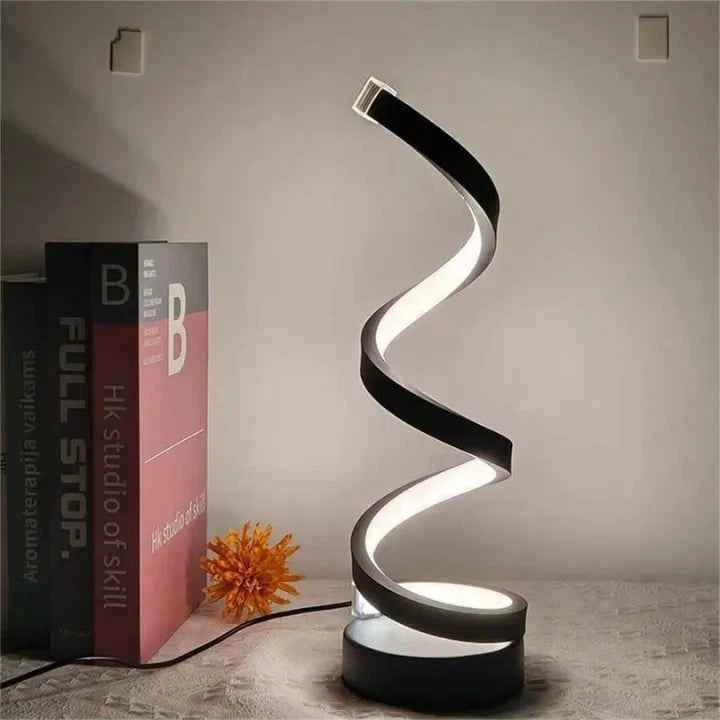 Luminária de Mesa em Led Ondular com Base Lumi Homi