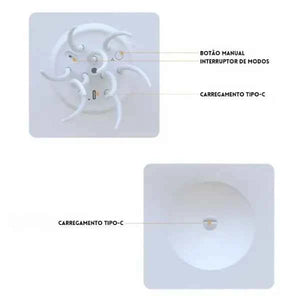 Luminária de Mesa para Quarto LED Acqua Lumi Homi