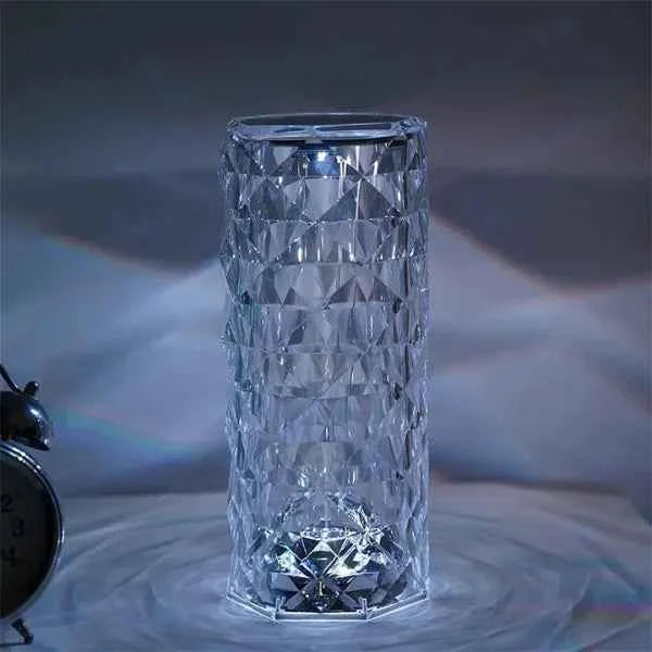 Luminária de Mesa para Quarto LED Cristal Lumi Homi