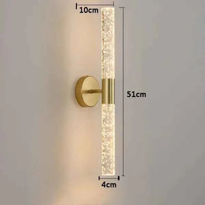 Luminária de Parede Arandela Dourada Nordica Lumi Homi