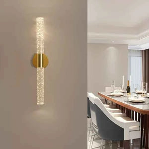 Luminária de Parede Arandela Dourada Nordica Lumi Homi