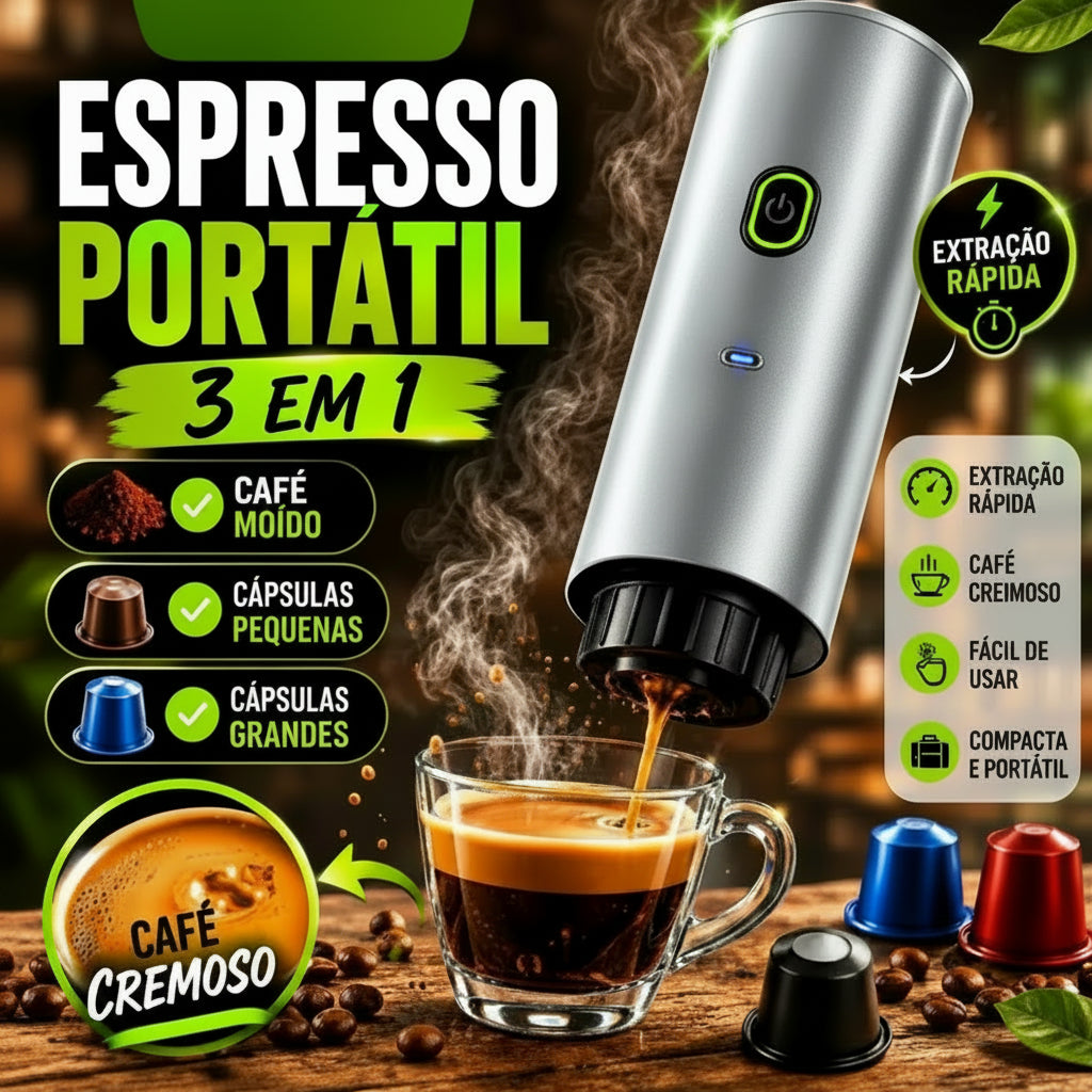 Máquina de Café Expresso 3 em 1 de Ótima Qualidade