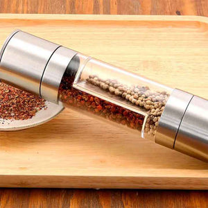 Moedor de Temperos 2 em 1 Inox Lumi Homi