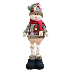 Variante Boneco de Neve natalino com cachecol vermelho em fundo branco