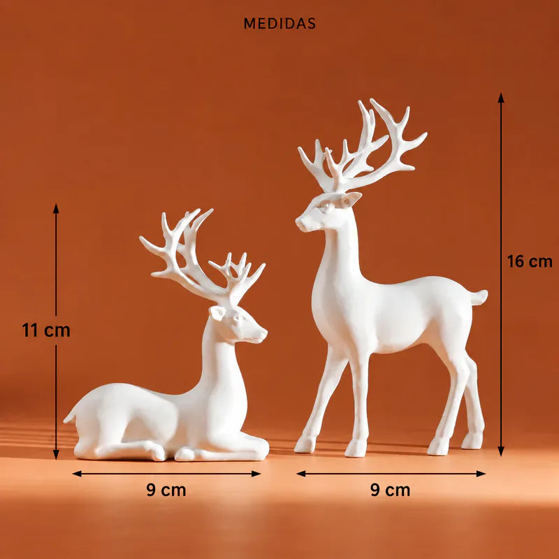 Medidas das duas Renas Decorativas